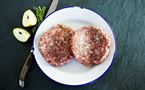 Pork and apple burgers x 2