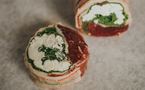 Rolled Loin of Lamb with Feta Cheese and Spinach (Individual Steaks)