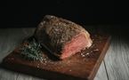 Silverside roast beef with salt and pepper crust - 1kg